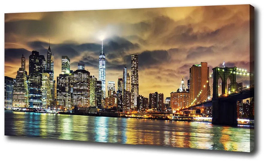 Foto-obraz canvas na ráme Manhattan New York pl-oc-100x50-f-120089530