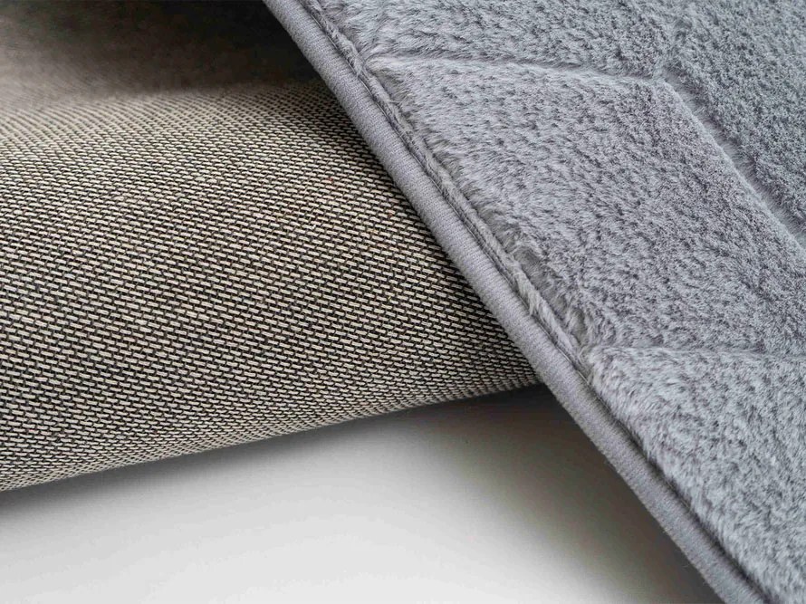 TZ Sivý okrúhly koberec 3D Rabbit Rozmer: 140 cm