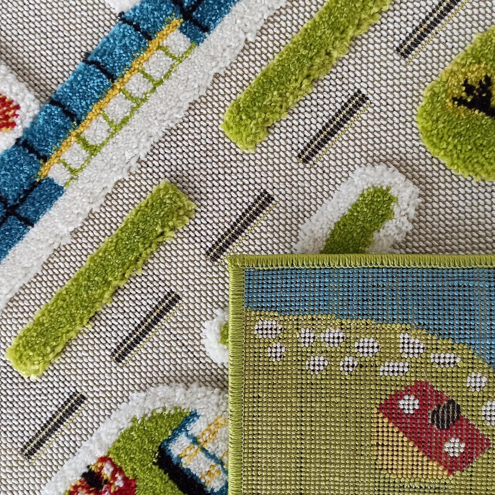 DY Detský farebný koberec s motívom mesta Color Kids 01 Rozmer: 400x500 cm