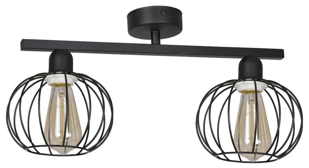 Stropné svietidlo Toronto, 2x drôtené tienidlo (výber z 2 farieb), (mix 4 tvarov tienidla)