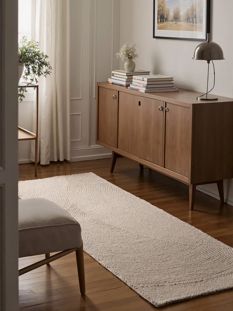 Behúň Eleni 106220 Natur Weiß, 80x300, biela, obývacia izba, Hanse Home