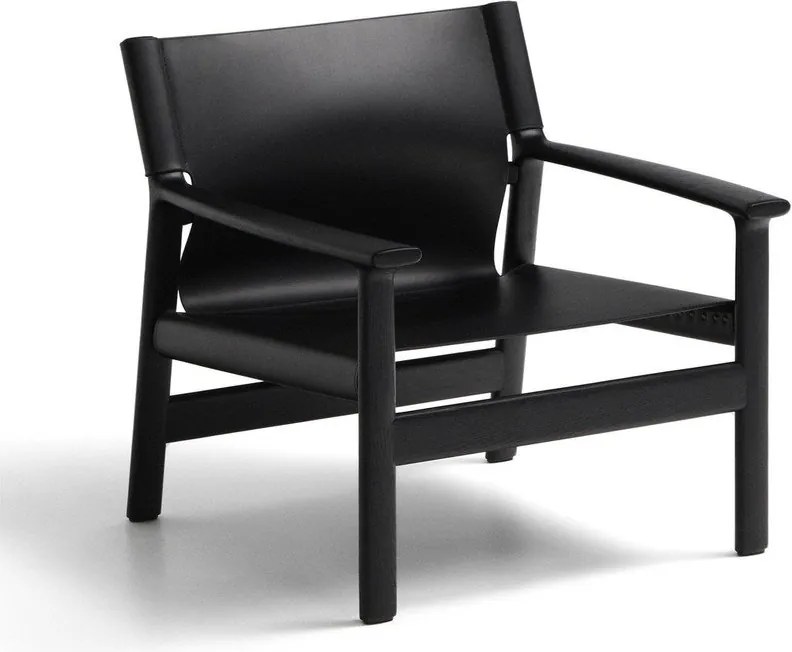 Čierne kožené kreslo Jan – Kave Home