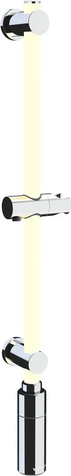 Nástenná sprchová tyč v striebornej farbe 74 cm LED – Wenko
