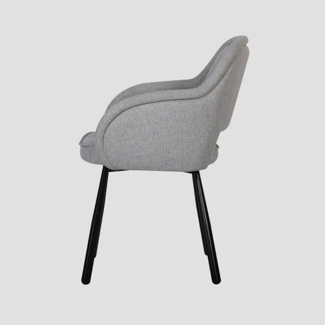 Jedálenská stolička CAMPEA sivá 742064