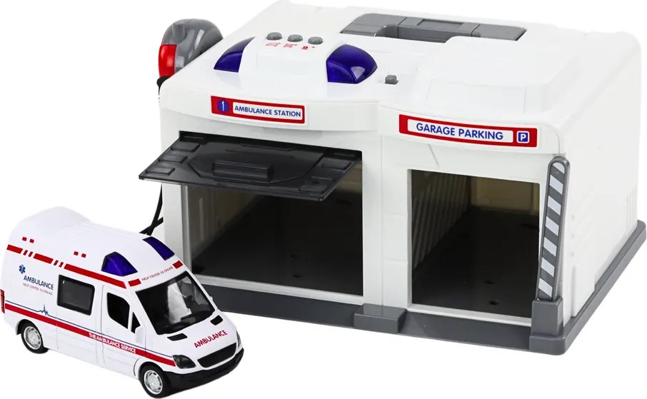 LEAN Toys Základňa pohotovostných služieb Zvuky svetiel sanitky
