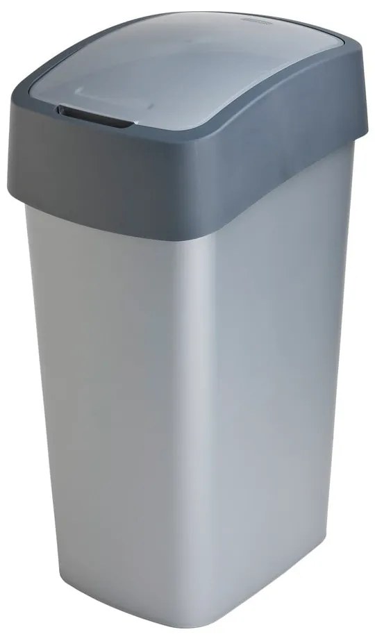 Sivý odpadkový kôš Curver Pacific, 45 l