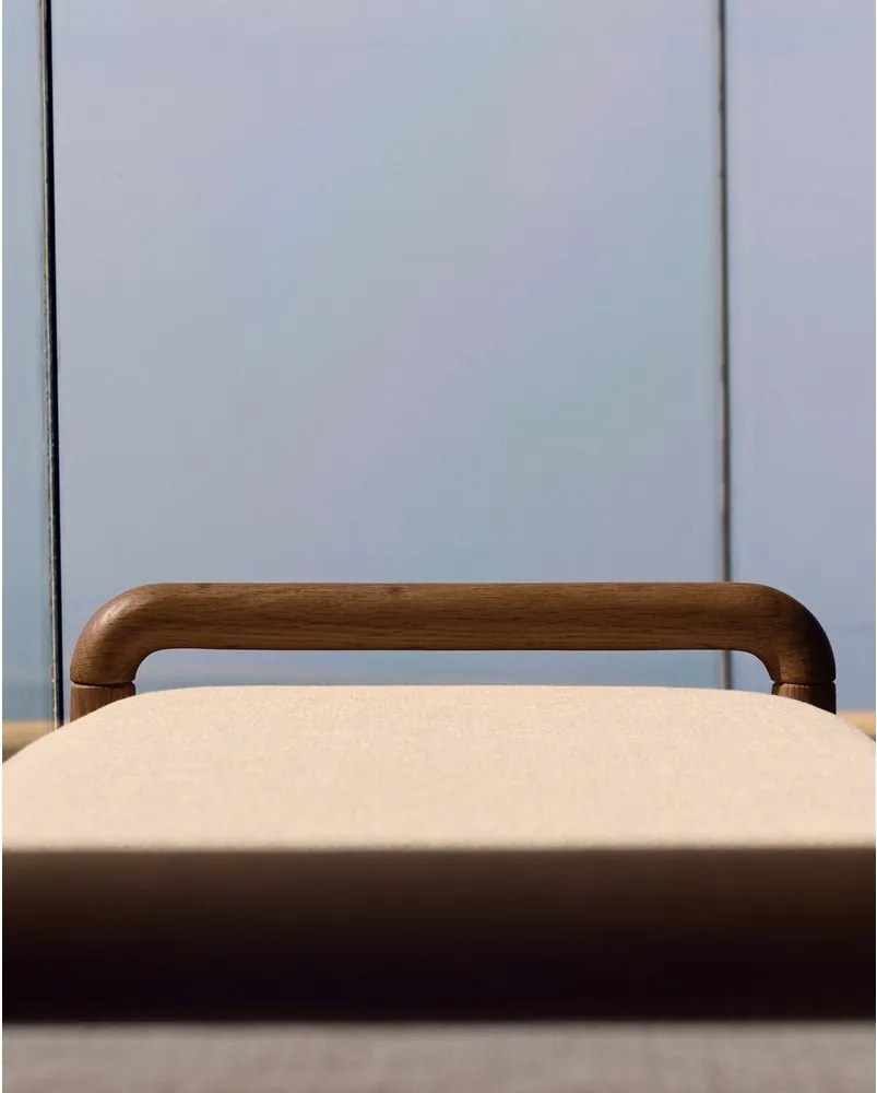 Krémová/v prírodnej farbe ženilková lavica Macaret – Kave Home