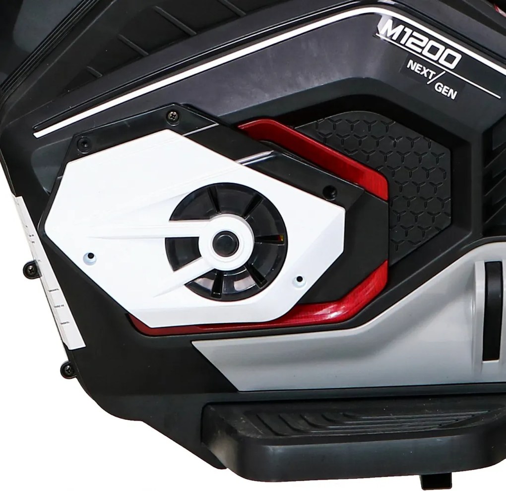 Ramiz Detský motocykel na batérie Future Biela + audio panel + pomalý štart + EVA kolesá