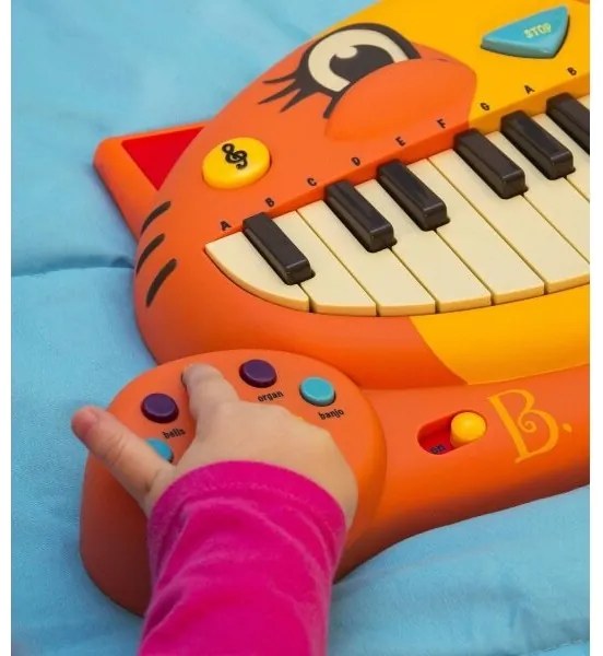 B-Toys - Detské piano s mikrofónom Kočka 4xAA