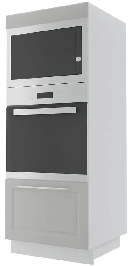 Kuchynská skrinka Emporium D5AE/60/154 light grey stone/biela