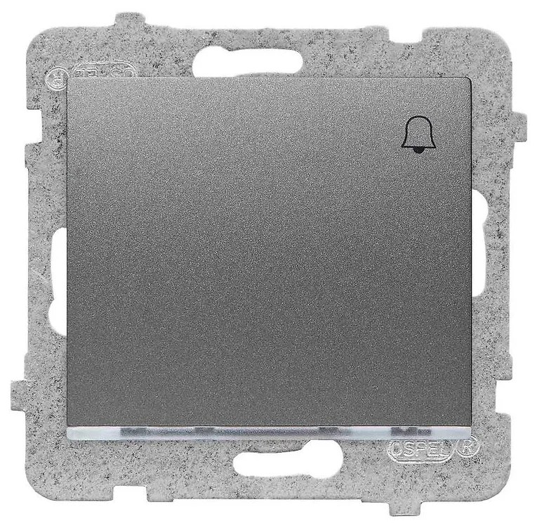 Vypínač zvonček s podsvietením Sigma  ŁP-6DS/M.GR