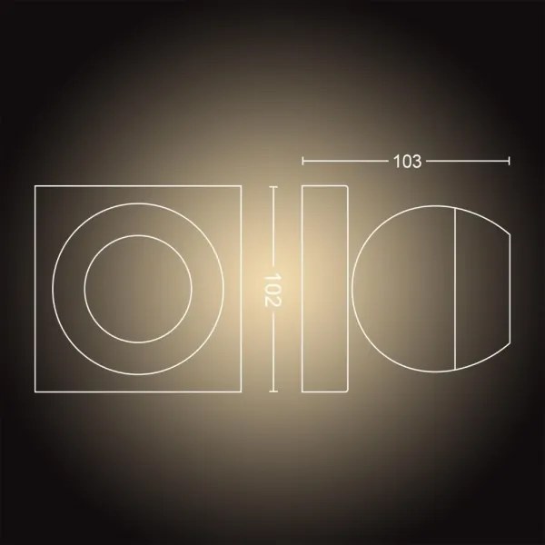 Philips 50471/30/P6 - LED Stmievateľné bodové svietidlo Hue BUCKRAM 1xGU10/5W/230V