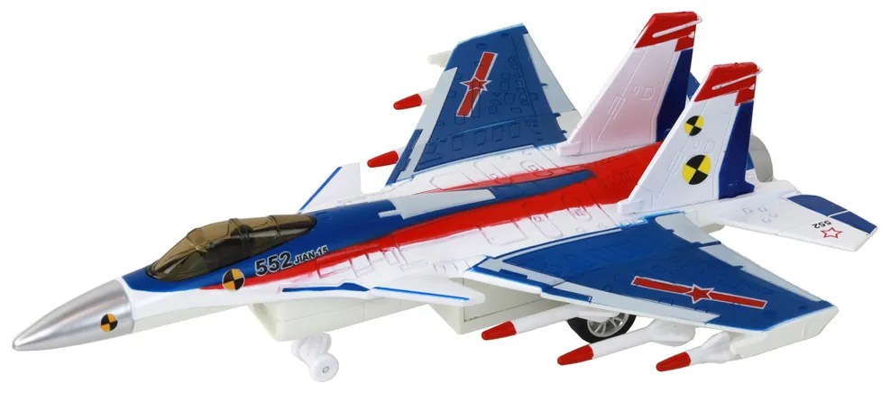 LEAN TOYS Stíhačka - lietadlo so špeciálnym efektom, 3 typy