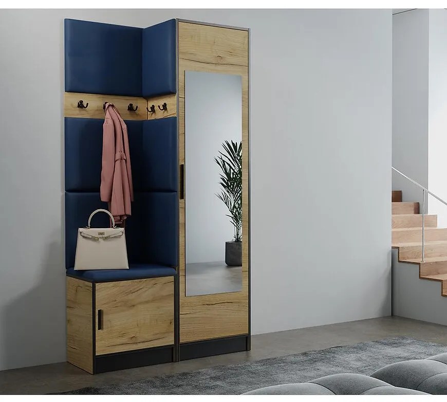 Predsieňový nábytok Roj 11 craft + Kronos 09 modrá