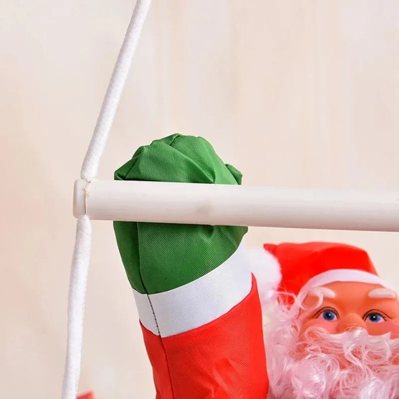 Tutumi Tutumi, LED vianočný Santa Claus na rebríku 240cm XXL 391123A, červená-biela, CHR-03620