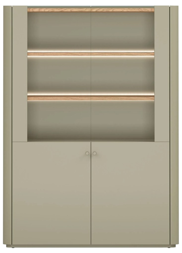 Vitrína Elivo 100 cm - eukalyptus / dub baltic dune