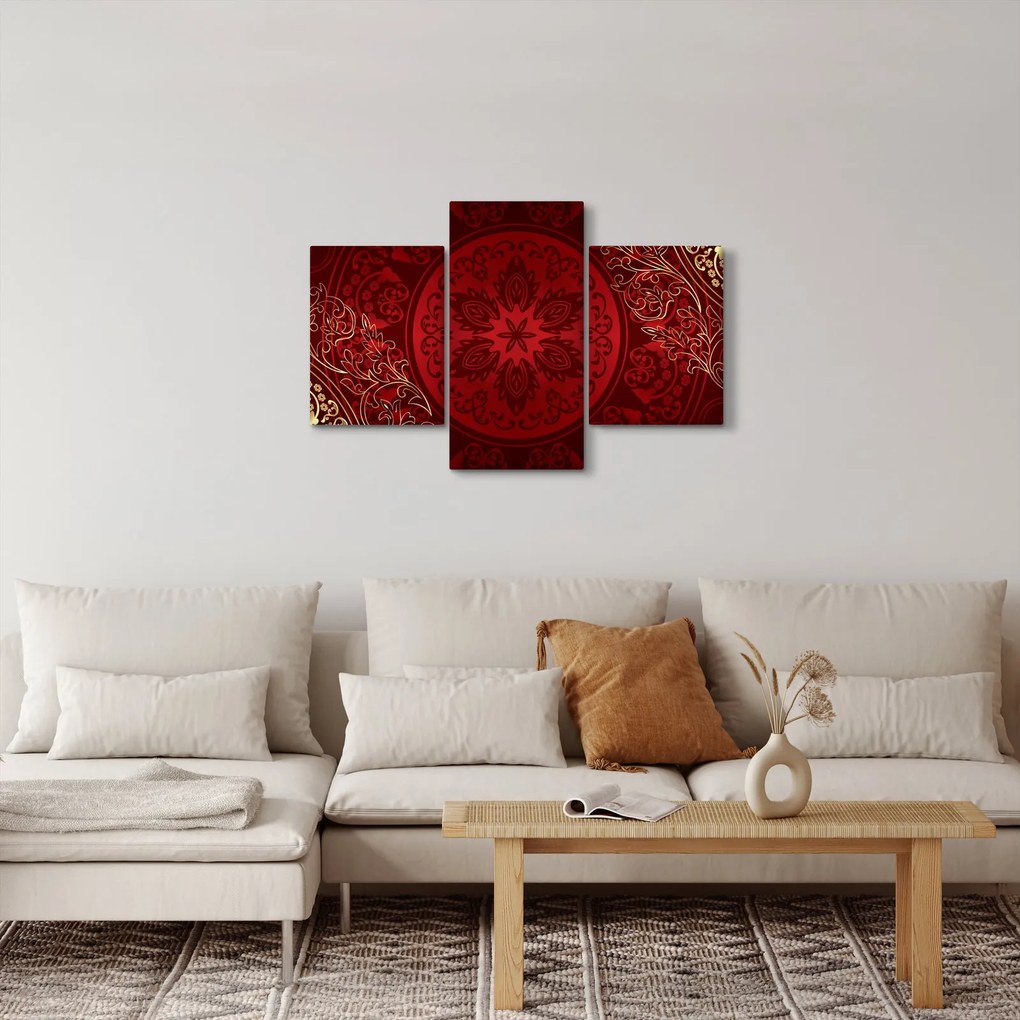 Obraz - Zlaté mandaly (90x60 cm)