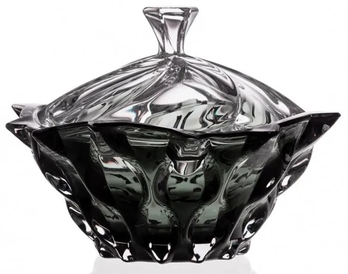 KRIŠTÁĽOVÁ MISKA BOHEMIA SAMBA GREY 210MM