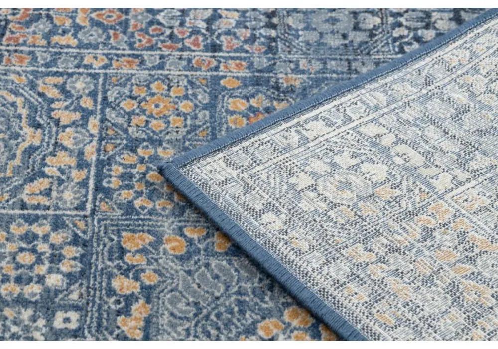 Vlnený kusový koberec Hamid modrý 160x230cm