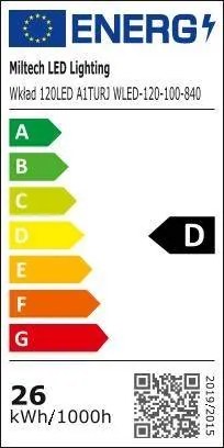 Nástenné LED svietidlo Pinne 200, 1x LED 50w, 3000k, w