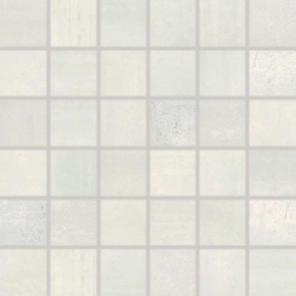 Mozaika Rako Rush svetlo šedá 30x30 cm pololesk WDM06521.1