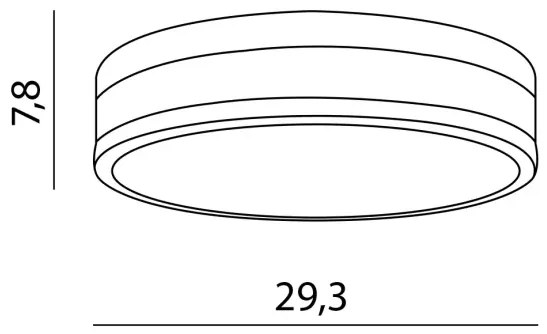 LED stropné svietidlo Kari 30 chróm