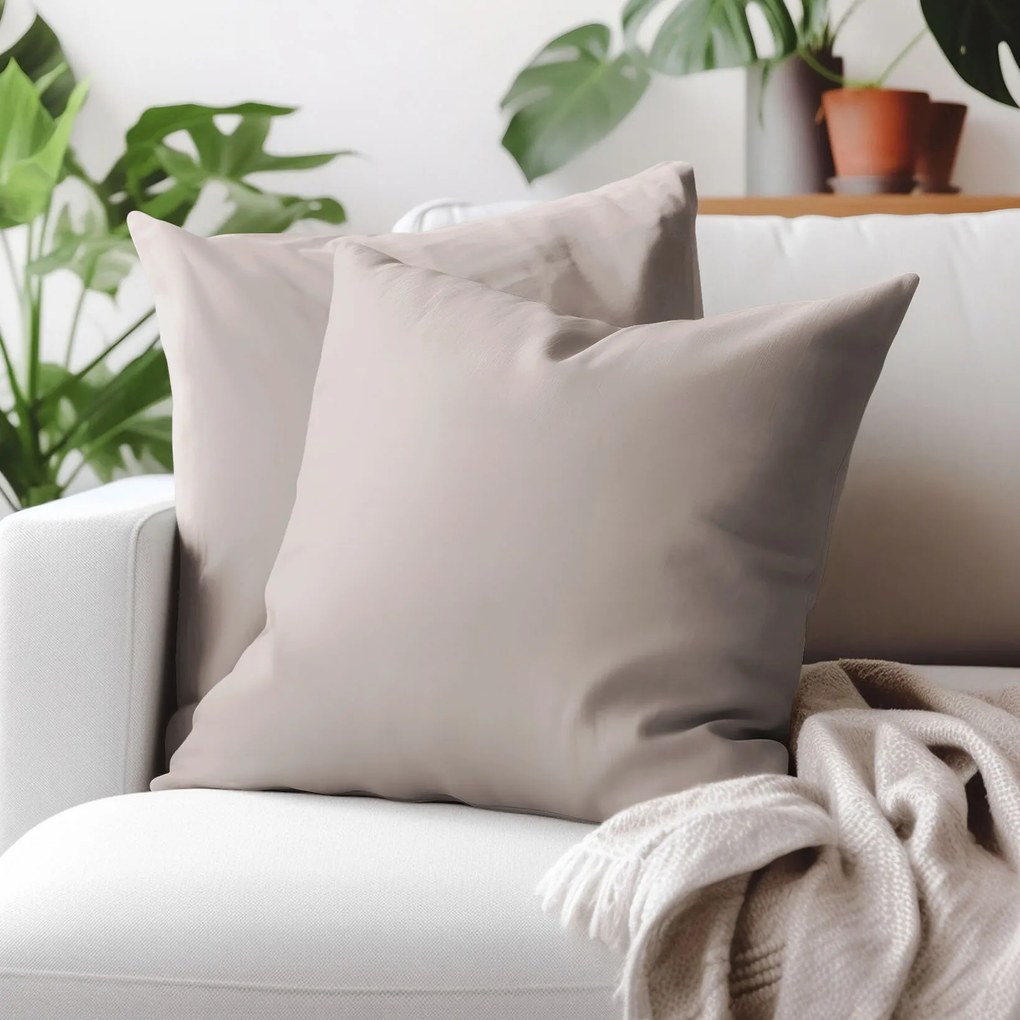 Goldea bavlnená obliečka na vankúš - sivohnedá 30 x 50 cm