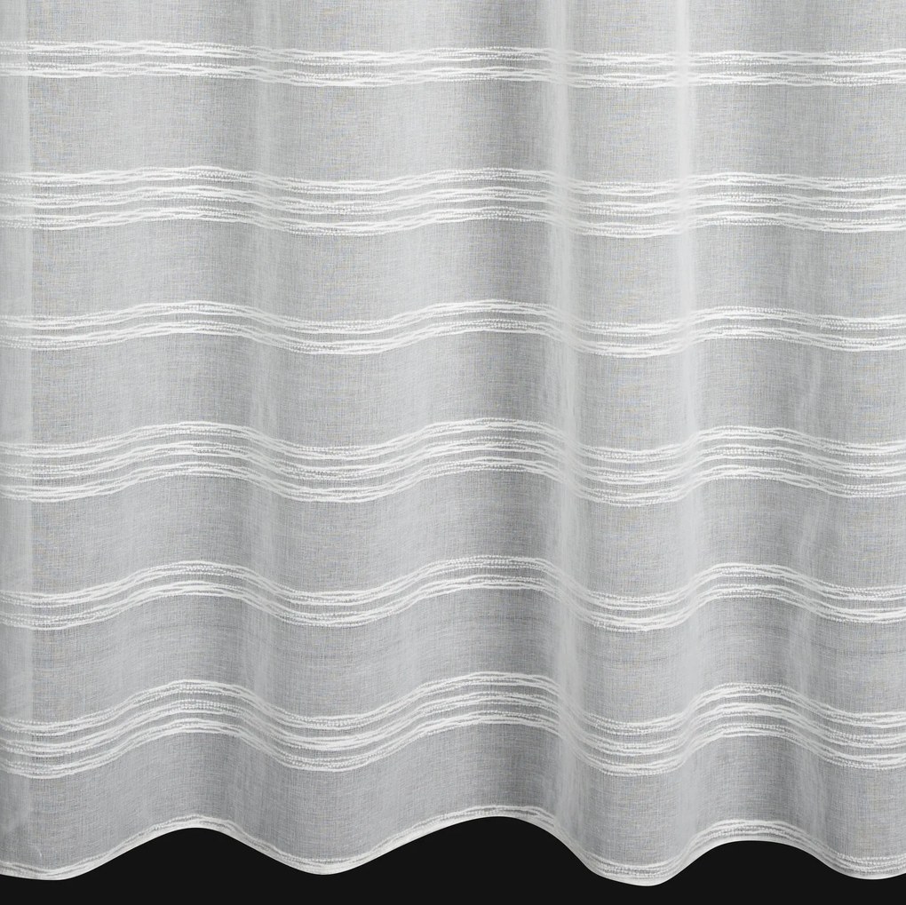 ZÁCLONA NA KRÚŽKOCH DOLY 140X250 CM BIELA