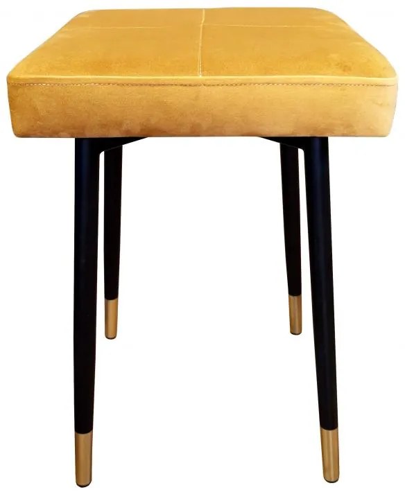 Kovová stolička Vigy čierno-zlatá podstava