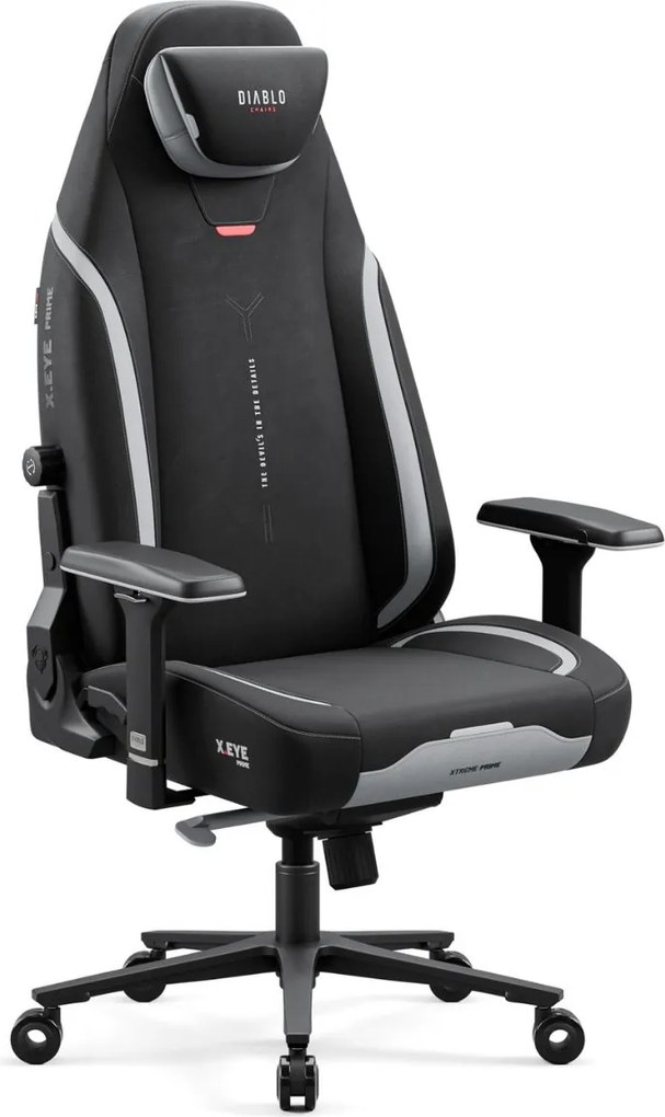 Čierna herná stolička s magnetickou opierkou hlavy Diablo X-Eye Prime Burned Black