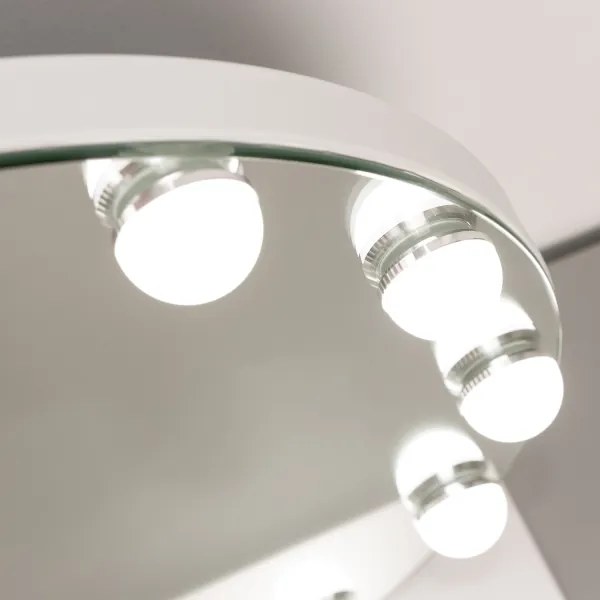 Brilagi - LED stmievateľné make-up zrkadlo HOLLYWOOD LED/12W/230V 3000-6500K