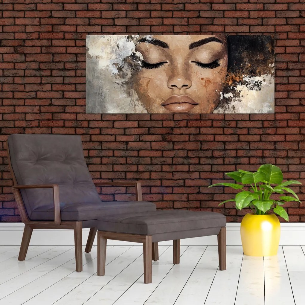 Obraz - Portrét ženy (120x50 cm)