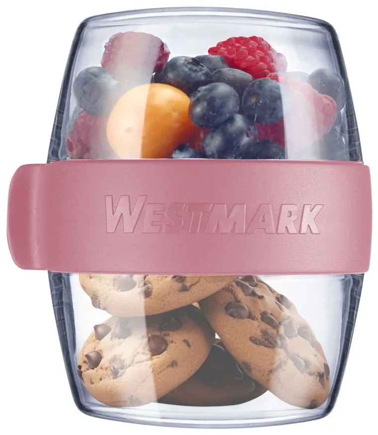 Westmark Dvojdielna dóza na desiatu MINI, 400 ml, ružová, S