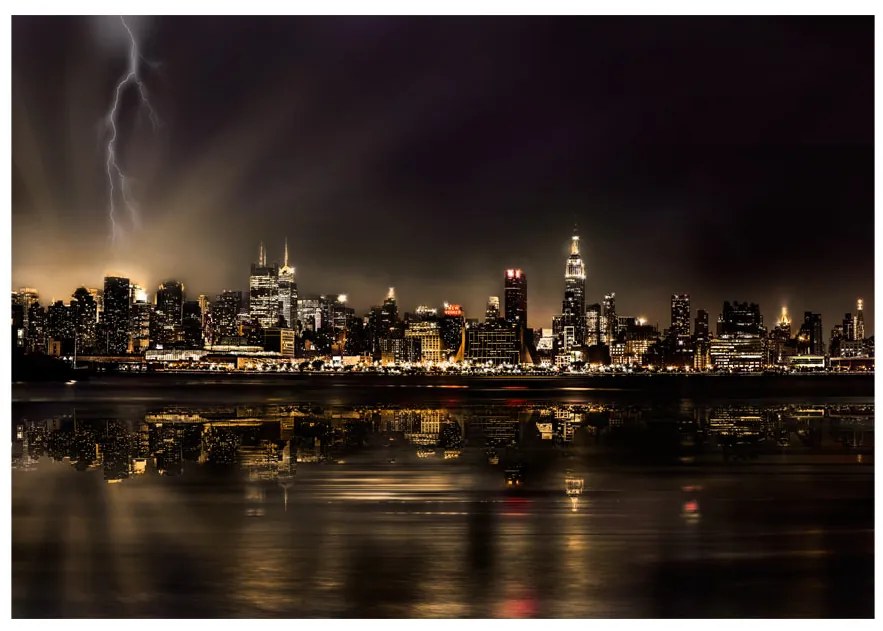 Artgeist Fototapeta - Storm in New York City Veľkosť: 200x140, Verzia: Premium