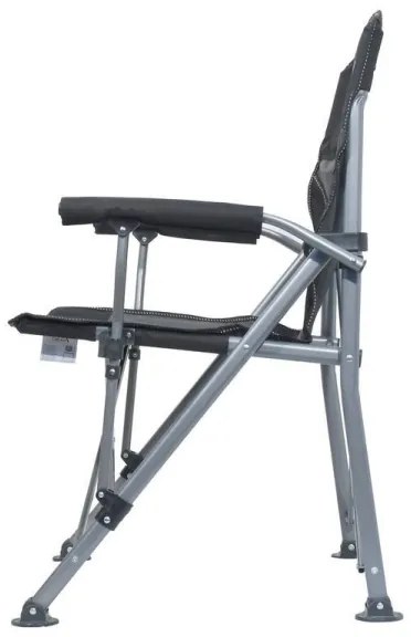 Skladacia kempingová stolička čierna