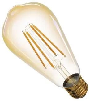 EMOS LED Vintage filamentová žiarovka, E27, ST64, 4W, 380lm, teplá biela
