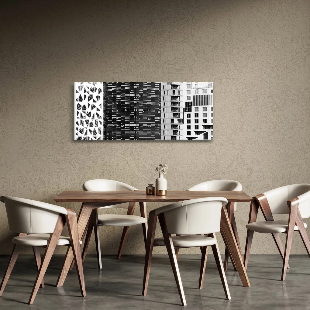 Obraz čiernobiele architektúry (120x50 cm)