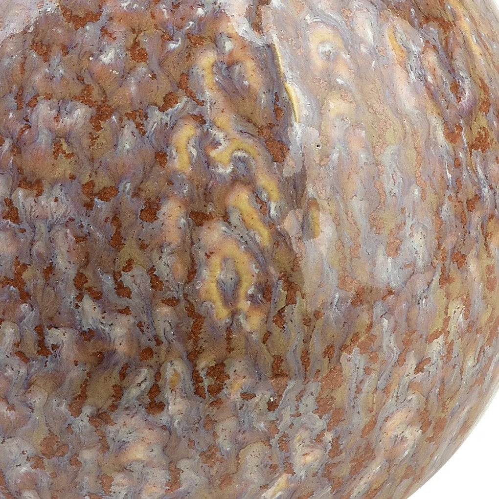 Keramická dekorativní koule Saggio Lemon 10 cm hnědá