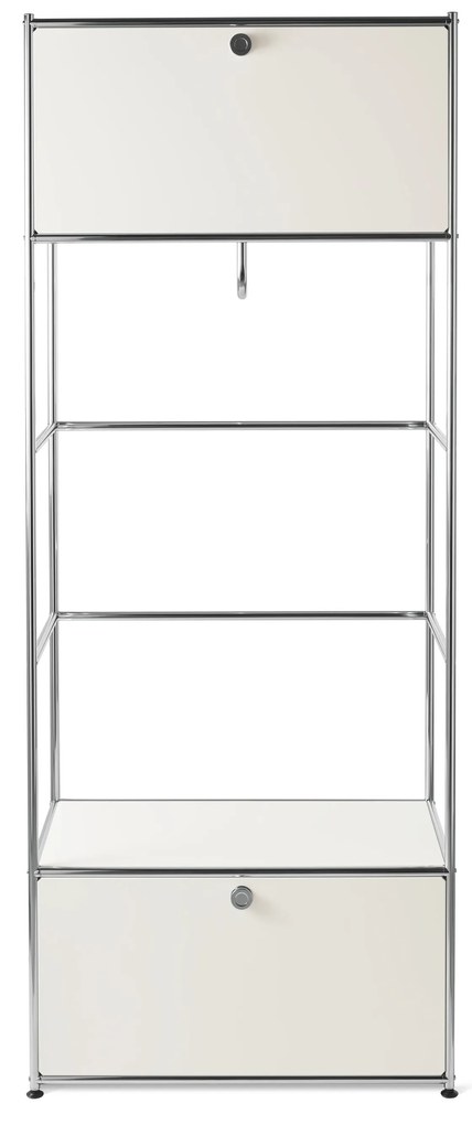 Kovový vešiak »CN3«, biely