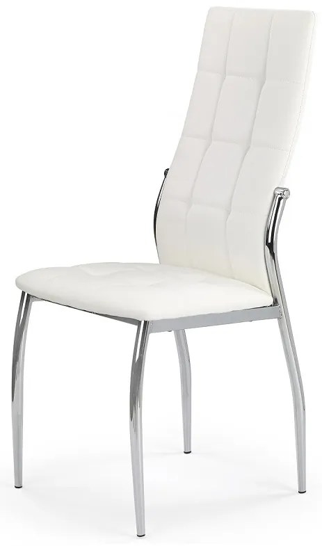 Jedálenská stolička Belini biela kovové nohy Loreno