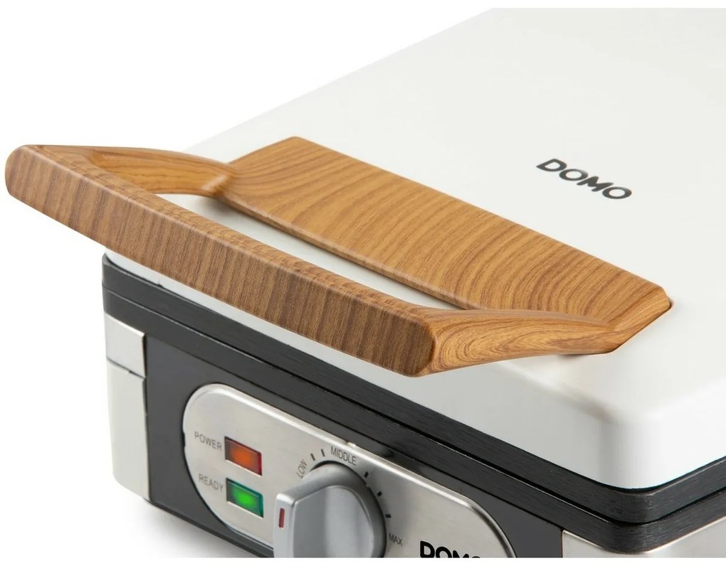 DOMO DO9274W vaflovač s termostatom, matná biela