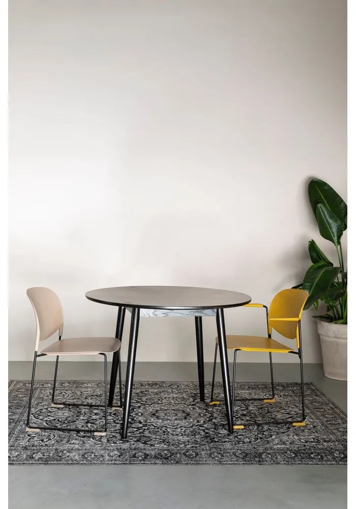 Okrúhly jedálenský stôl s doskou v dubovom dekore ø 100 cm Fabio – White Label