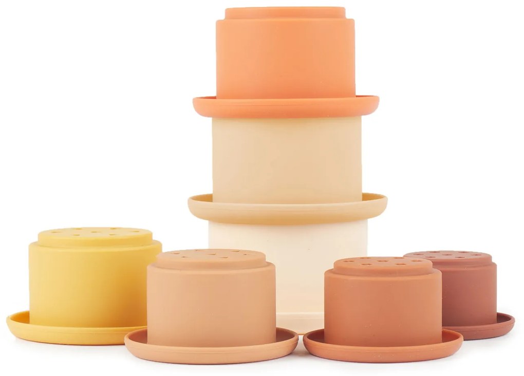 Bieco - Silikónové stohovacie tégliky - Chocolate Bliss