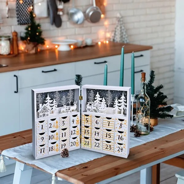 Solight 1V244 - LED Adventný kalendár LED/2xAAA