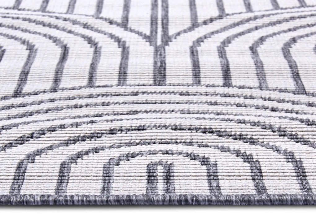 Hanse Home, Kusový koberec Pangli 105851 Silver – na von aj na doma, 200x290, šedá, chodba / predsieň