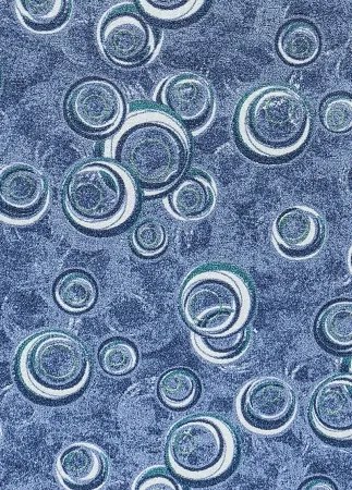 Koberce Breno Metrážny koberec DROPS 74, šíře role 400 cm, modrá, viacfarebná