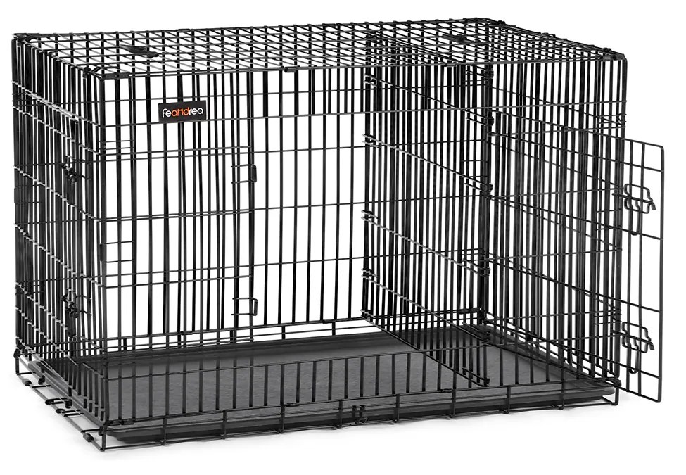 Prepravná klietka pre zvieratá Levino XL 107 cm čierna