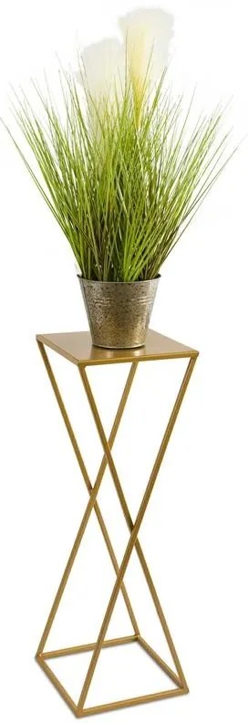 Stojan na kvety ESPIRAL 70 cm zlatý