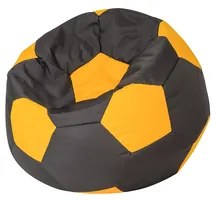 Sedací vak čierno-žltý BALL XL
