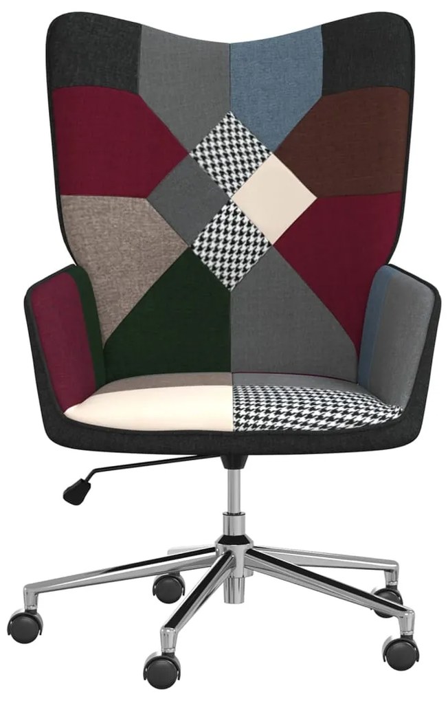 vidaXL Relaxačné kreslo patchwork látkové